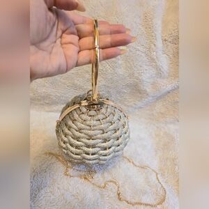 Ever New Signature Wynnie Woven Round Clutch